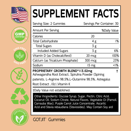 GOTJIT® Growth Gummy/Capsules